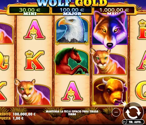 Wolf Gold pokie artwork